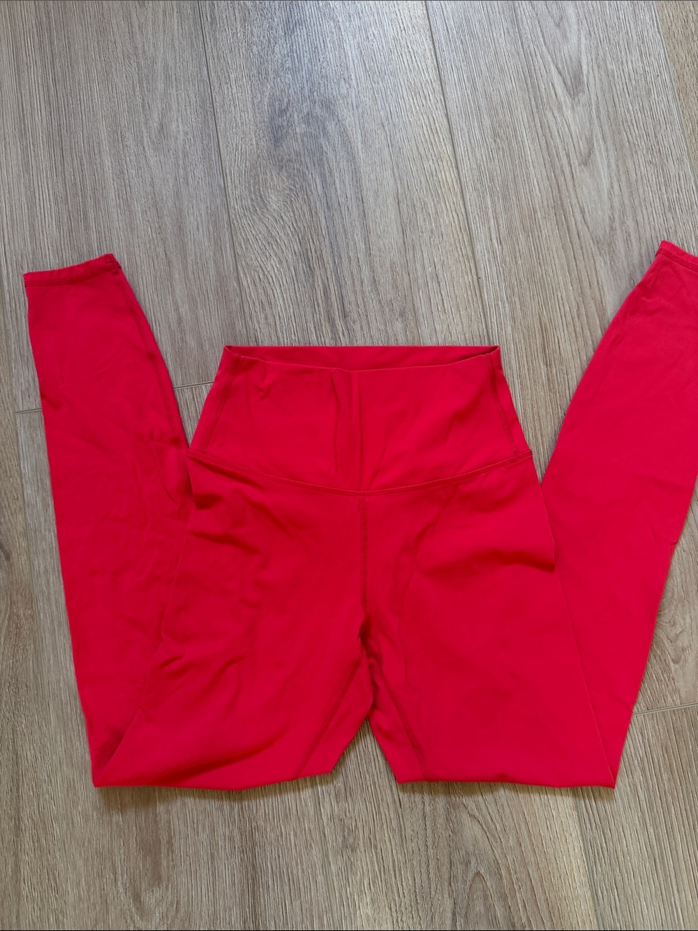 Amazon Bright Red High-Waist Leggings